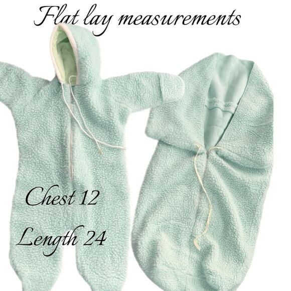 80s light green snowsuit and bunting set - Picture 3 of 3